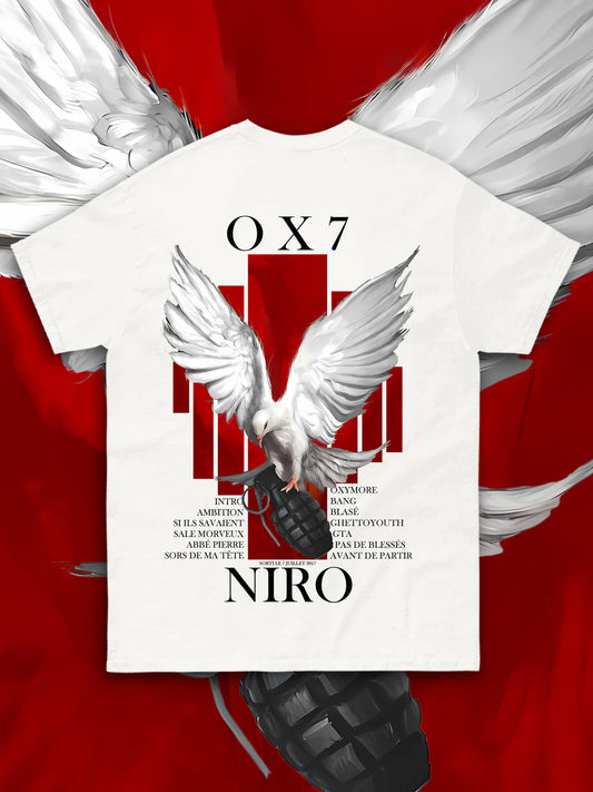 T-shirt Niro "OX7" Blanc