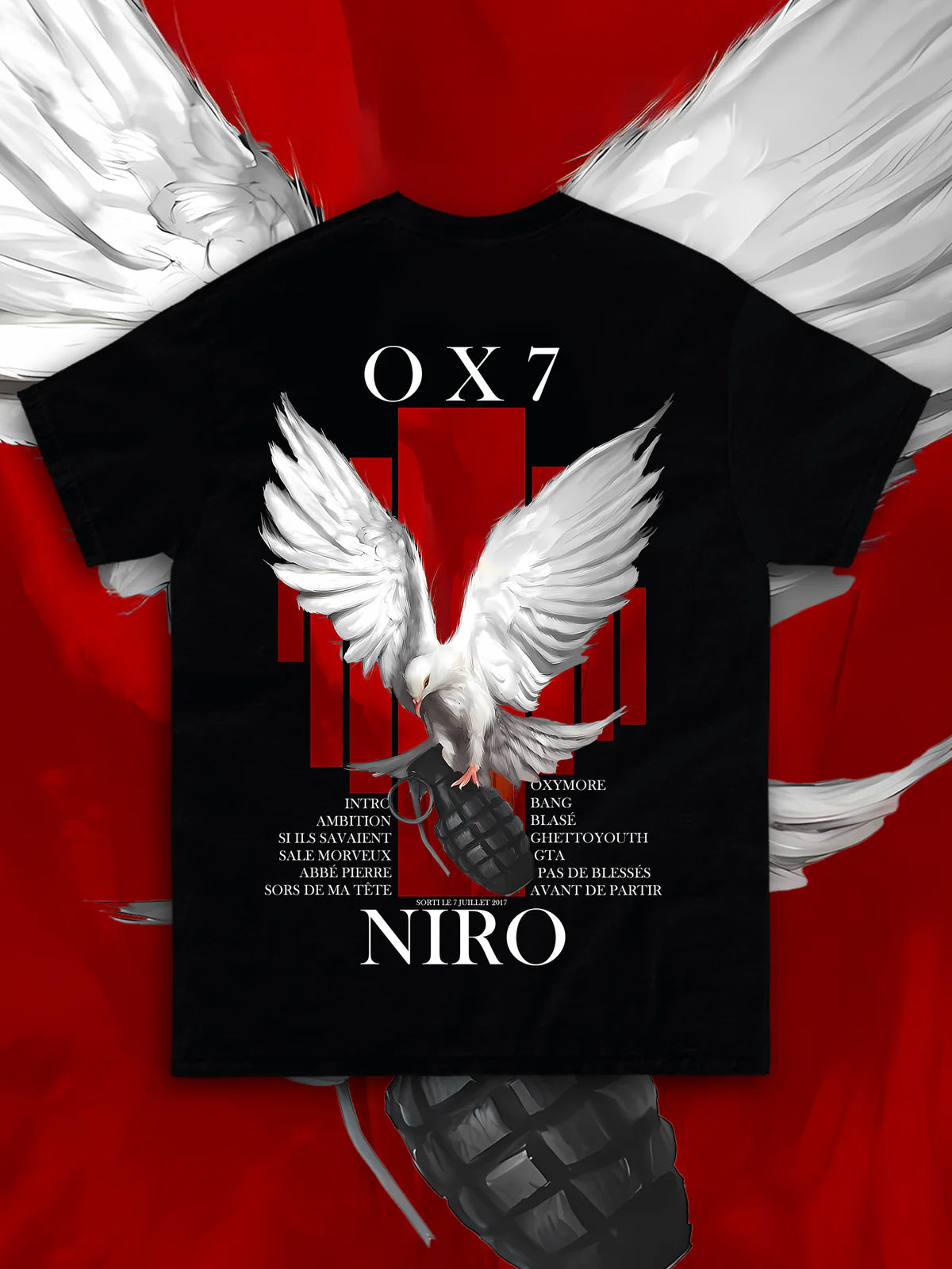 T-shirt Niro "OX7" Noir